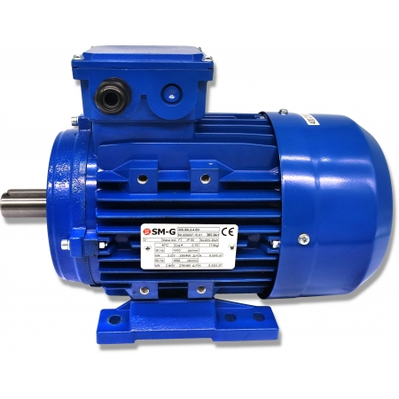 SILNIK ELEKTRYCZNY ŁAPOWY 2,2kW 400V 1410obr WAŁEK 24mm 3-FAZOWY